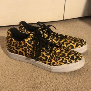 Maker's Barely Worn Leopard Print Sneakers